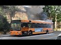 Milano, autobus di ATM in fiamme in via Viotti (Milano Lambrate)