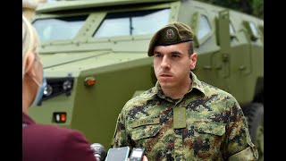 Izjava Poručnika Lazara Stojnića Na Predstavljnju Novog Oklopnog Borbenog Vozila M-20 Mrap 6X6