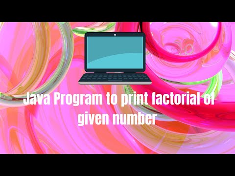 Java Program to print factorial of given number || VS Code