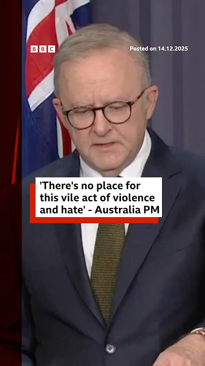 Bondi Beach shooting 'vile act of violence', says PM. #Australia #BBCNews