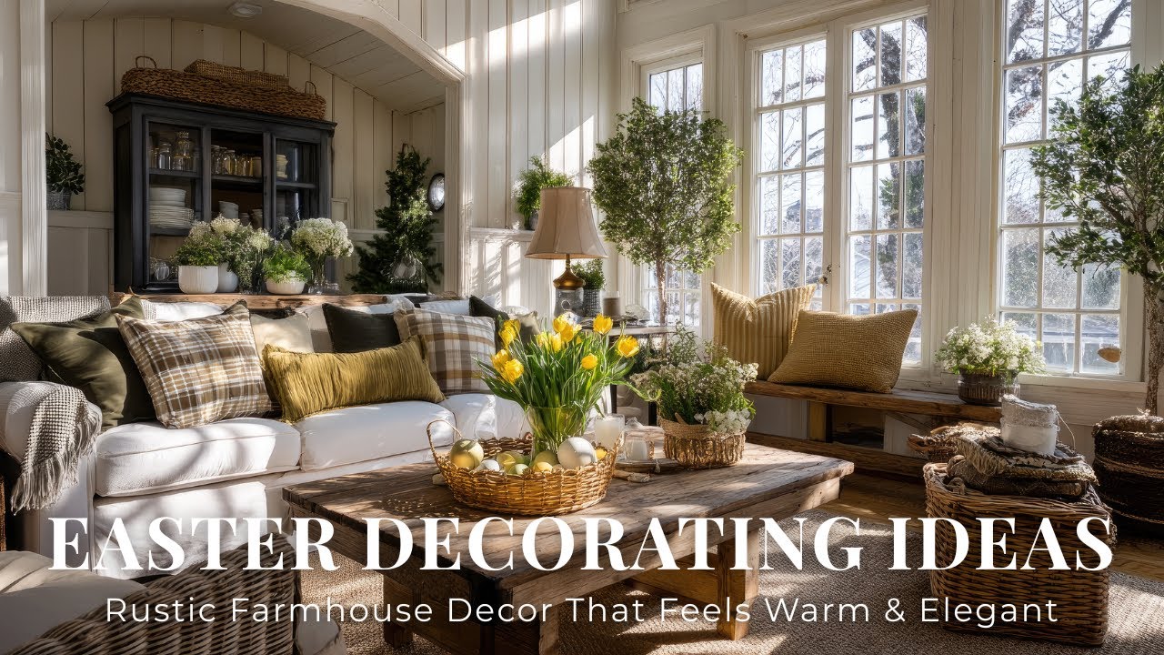 Уютные идеи для пасхального декора | Деревенский стиль, создающий ощущение тепла и элегантности