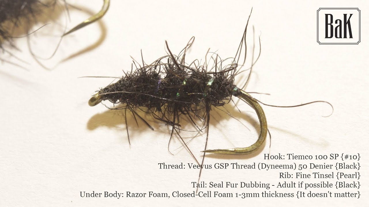 Tying easy "Black Snot" (Dry Flies) by BK YouTube
