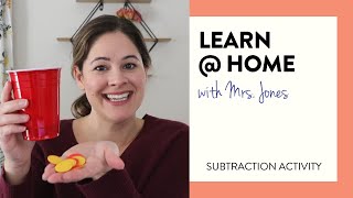 Subtraction Game - Counters in a Cup | Learn at Home with Mrs. Jones