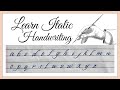 How to Write Italic Handwriting | Learn Italic Handwriting | Small Letters in Beautiful Handwriting