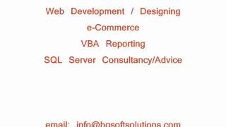 web development designing vba reporting sql server 2000/2005