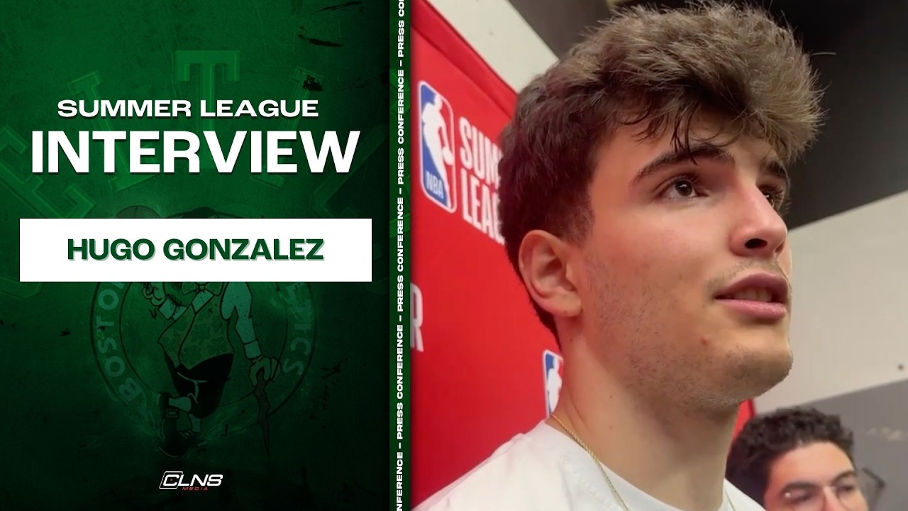 Hugo Gonzalez REACTS to 24-Point Double-Double | Summer League Full Interview