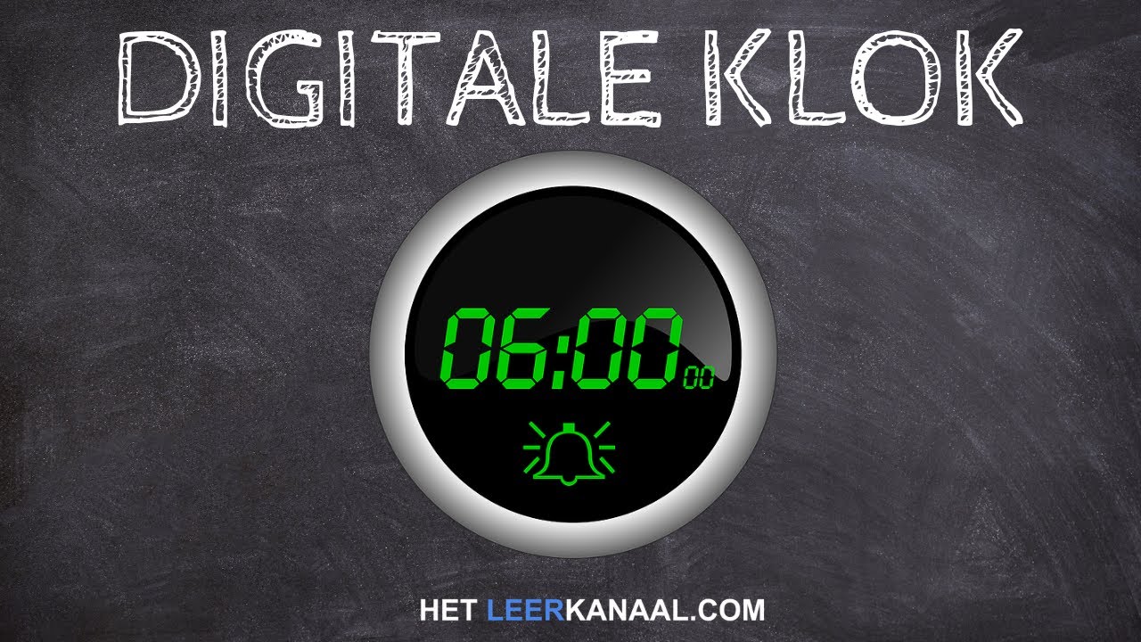 Gronden lancering Berg kleding op Digitale Klok - Leer hoe de digitale klok werkt - video #rekenen #onderwijs  - YouTube