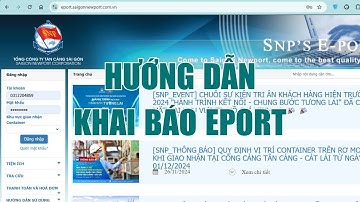 KHAI EPORT HÀNG NHẬP KHẨU TẠI CẢNG CÁT LÁI | KHAI THEO BILL