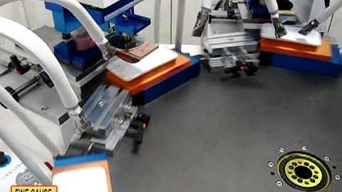 Ink cup pad printing machine with three-color round plate-FC-163BRC(formerly FC-303)