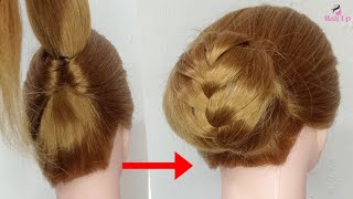 Party-Ready French Bun Hairstyle - Simple DIY Tutorial