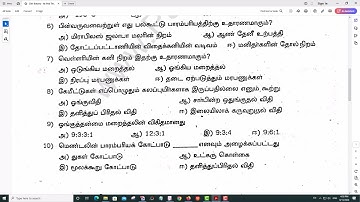 12th Botany   1st Mid Term Test 2024   Original Question Paper   Kanchipuram District   Tamil Medium