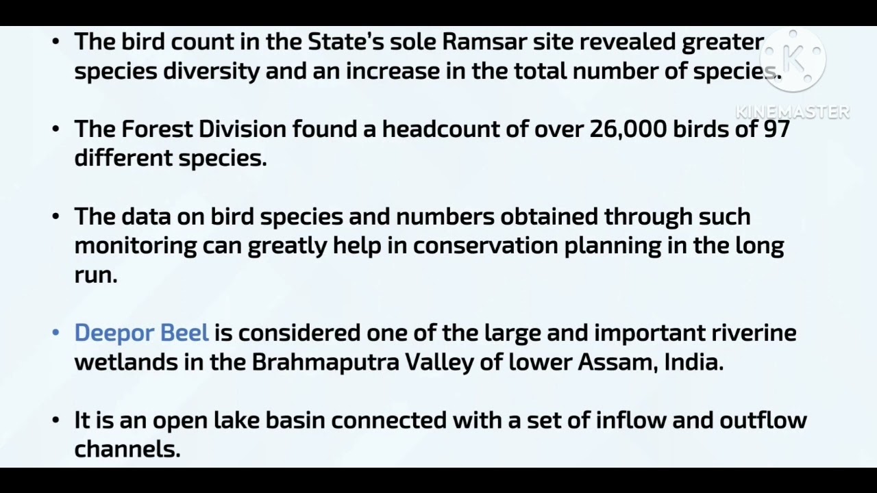 Deepor Beel - Bird species count up .