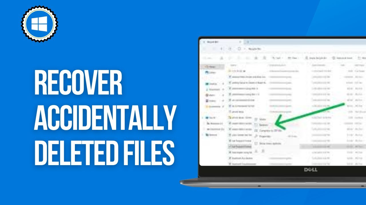 How to Recover Accidentally Deleted Files on Windows - YouTube