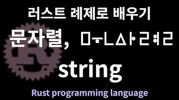 러스트 례제로 배우기. 문자렬, string