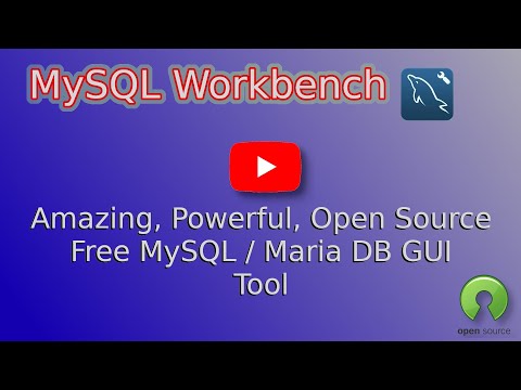 MySQL Workbench, a free, open source, powerful GUI tool for working on MySQL/MariaDB local or remote