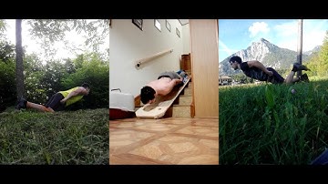 Nordic hamstring curl: home/nature/streets simplest setups and progressions
