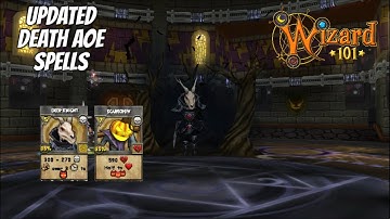 Wizard101: UPDATED DEATH AOE SPELLS! - Spring 2021 Test Realm