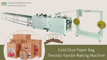 Cold glue paper twisted handle making machine for making paper bags
