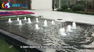 Memancarkan air pancut air semburan | Gushing Spray Water Fountain