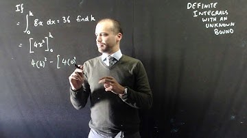 Definite integrals with an unknown bound