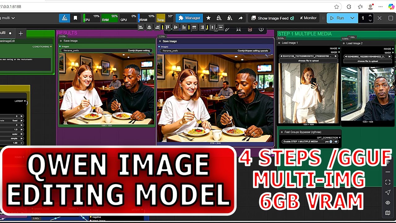 ComfyUI Tutorial : How To Use Qwen Image Editing 4 Steps # ...