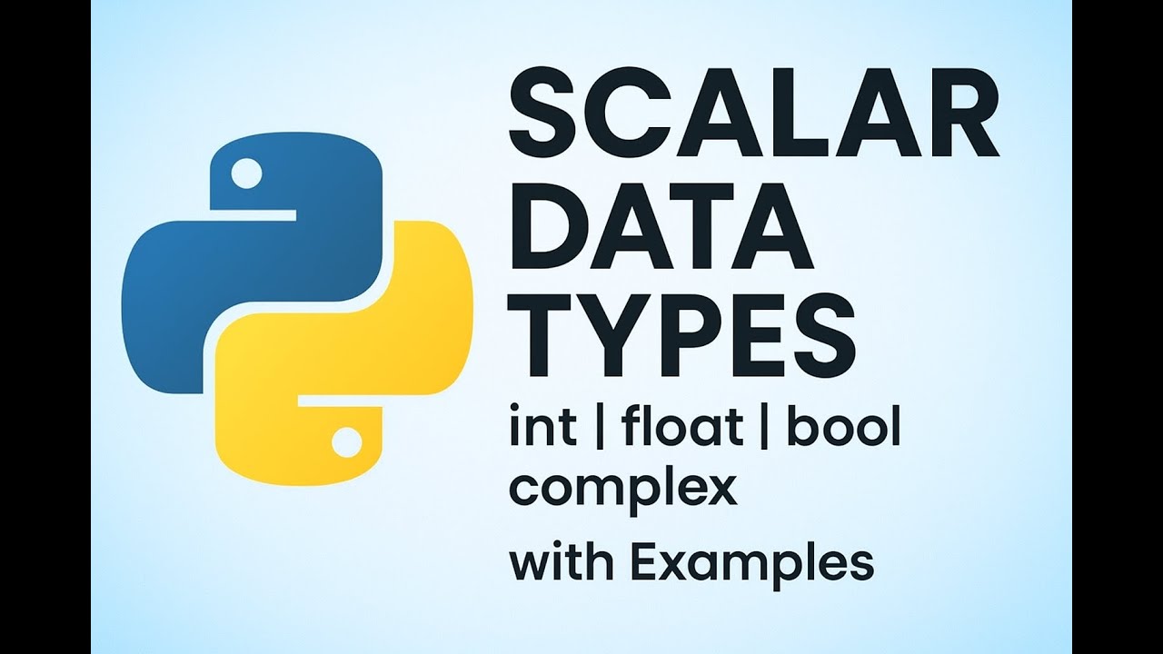 Scalar Data Types in Python - YouTube