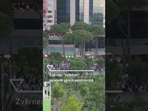 Zvërneci "bashkon" qytetarët para Kryeministrisë - Vizion Plus