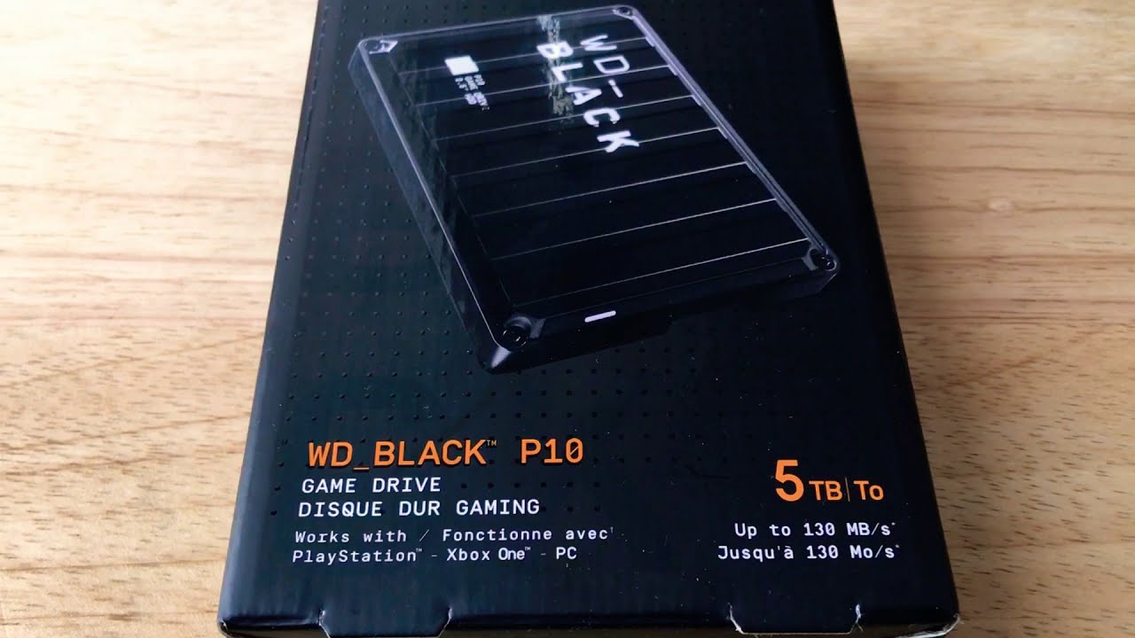 Wd Black P10 5tb Gaming Hard Drive For Ps4 Xbox One Unboxing 11 5 19 Youtube