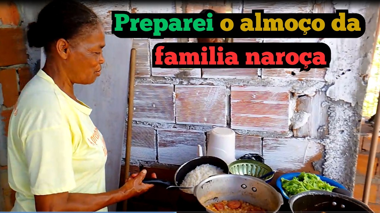 CONCEIÇÃO FAZENDO O ALMOÇO DA FAMILIA NA ROÇA NO DIA INCRÍVEL