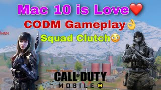 Mac 10 is Love ❤️| Squad Wipe 😳| CODM Gameplay | One guy was spamming Jak 12 😡| Call of duty mobile
