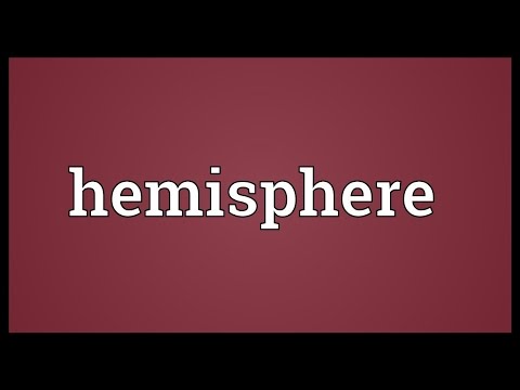 Hemisphere Meaning