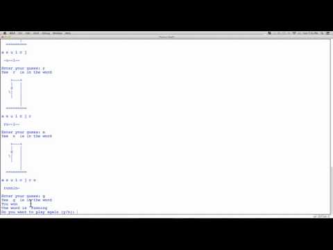 Hangman Program Showcase Ep.1