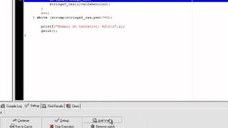 Come utilizzare il debugger Dev C++