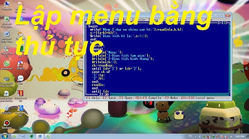 PASCAL NÂNG CAO#22 Lập menu lựa chọn bằng chương trình con