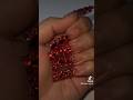 Red Bling Ombré Acrylic Nails ❤️
