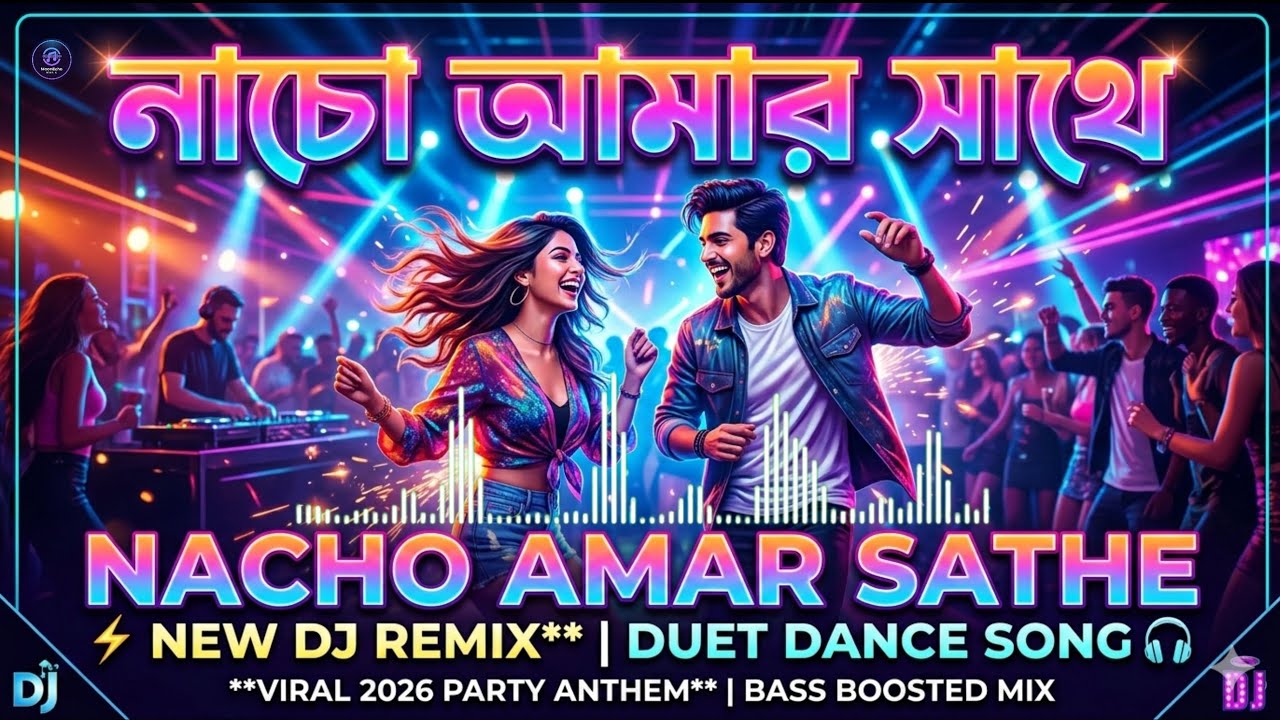 নাচো আমার সাথে - Nacho Amar Sathe | New DJ Remix Song 2026 | Duet Dance Mix