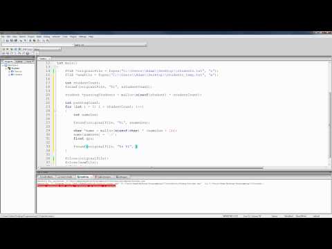 C Programming Tutorial 72, "Editing" a Text File