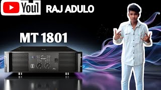 MT 1801 NX audio DJ power ll powerful amplifier ll DJ powerful amp ll #raj adulo🔥