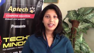 Aptech Student Testimonial for Techno Minds Event