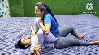 Stomach Sitting Radha vs Tania 😱 Shakti gym Faridabad