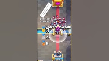 Snowball, Defend this rush using least elixir #edit #memes