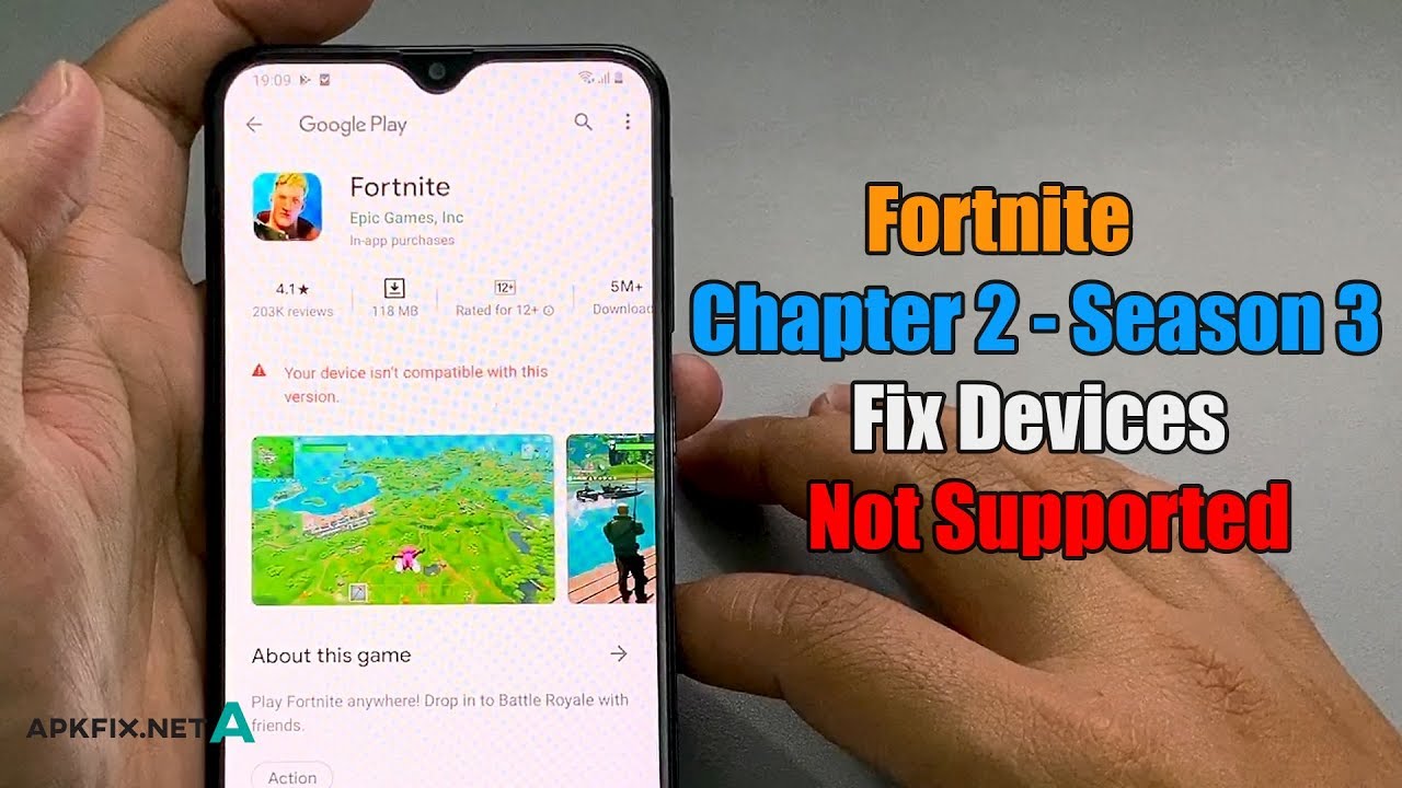 How To Install Fortnite Chapter 2 Season 3 On Devices Not Supported Youtube