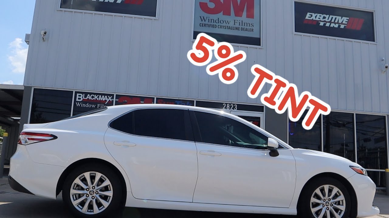 2018 Toyota Camry Window Tint| 5% TINT - YouTube