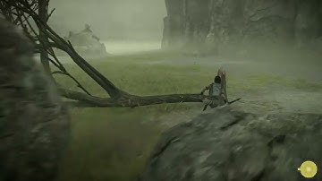 Shadow of the Colossus Remake - 1st Boss Area - Wall Grass Grab Skip -