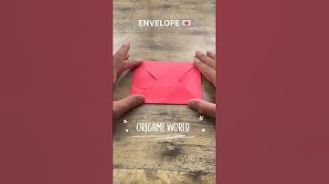 ORIGAMI ENVELOPE EASY TUTORIAL | HOW TO MAKE NO GLUE ENVELOPE ORIGAMI FOLDING PAPER CRAFT FOR GIFT