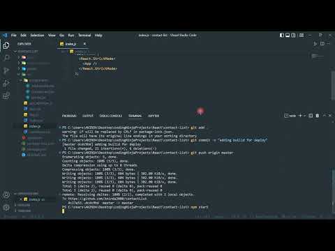 Contact List App using React