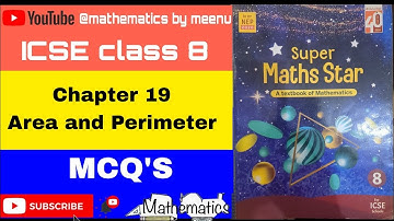 ICSE Mathematics Class 8, Chapter 19, Area and Perimeter of plane figures, MCQ