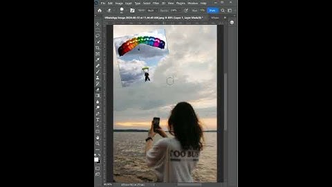 How to auto blend two different images using photoshop 2024  #photomanipulation #shorts #viralshorts