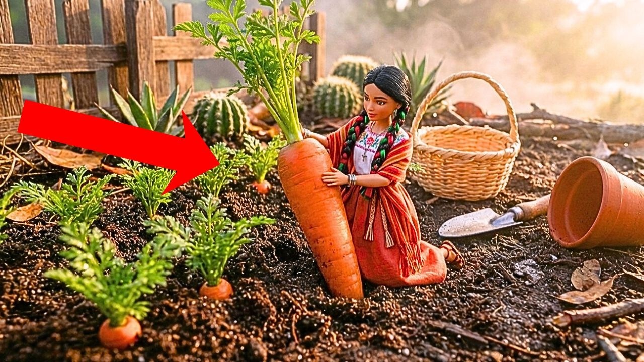 Mini Muñeca Cocinando Pastel de Zanahoria con Brigadeiro en Mini Cocina ASMR | Cocina Miniatura