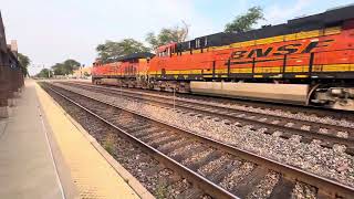 Unusual Light Engine Move, BNSF Railway, LaGrange, Illinois, 7/30/2024